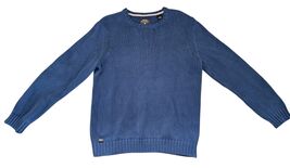 Quicksilver Waterman Long Sleeve Blue Chunky Knit Crew Neck Pullover Swe... - €25,26 EUR