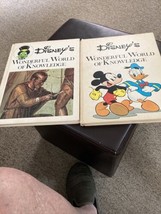 Disney&#39;s Wonderful World of Knowledge Lot of 2 vol 15-16 1971 - $9.05