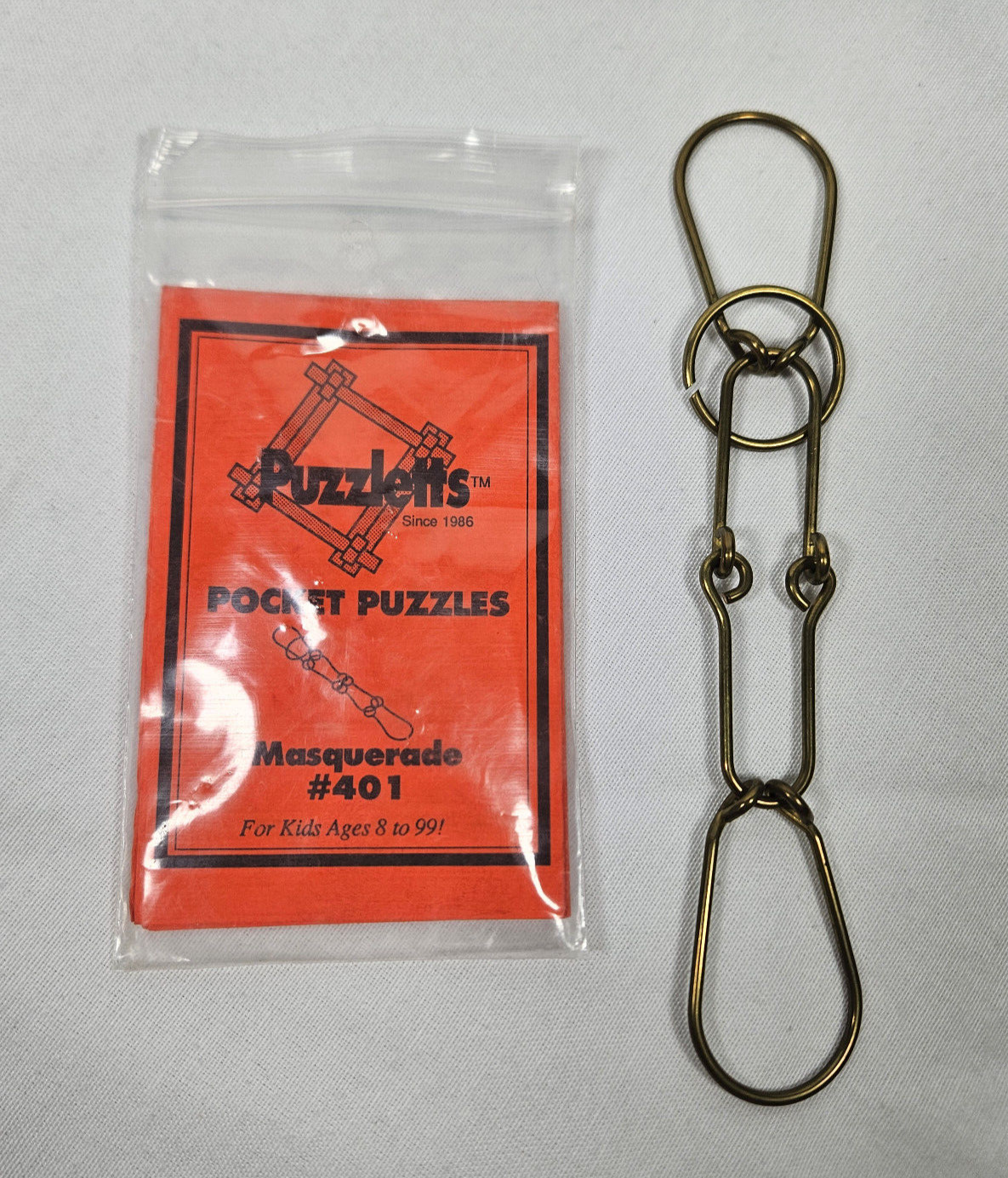 Vintage Puzzletts Pocket Puzzle Masquerade 401 Pocket Game 1986 USA - $12.95