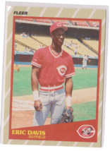 Eric Davis Cincinnati Reds Outfield 1989 Fleer SUPERSTAR Card # 11 Near Mint - £1.42 GBP