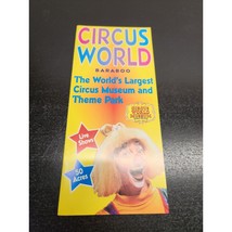 Travel Brochure for Circus World in Baraboo Wisconsin - Clowns - Ephemera - $6.58