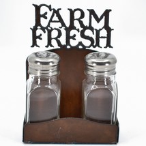 Rustic Ironwerks Farm Fresh Country Living Salt &amp; Pepper Shaker Set - £11.73 GBP