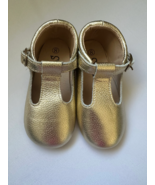 Special Sale! Size 8 Gold Hard-Sole Mary Janes Toddler Tbar Shoes Toddle... - £13.47 GBP