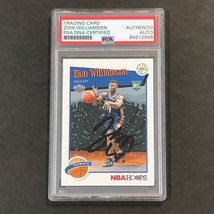 2019-20 NBA Hoops Tribute #296 Zion Williamson Signed Card AUTO PSA Slabbed RC P - £1,186.25 GBP