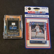 OKC Thunder 2025 Championship Bundle Panini Hoops Team Set NBA &amp; Parade ... - $454.25 MXN