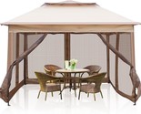 Lonabr 10X10X5 Gazebo With Mosquito Netting Outdoor Pop Up Canopy Tent For - £173.59 GBP