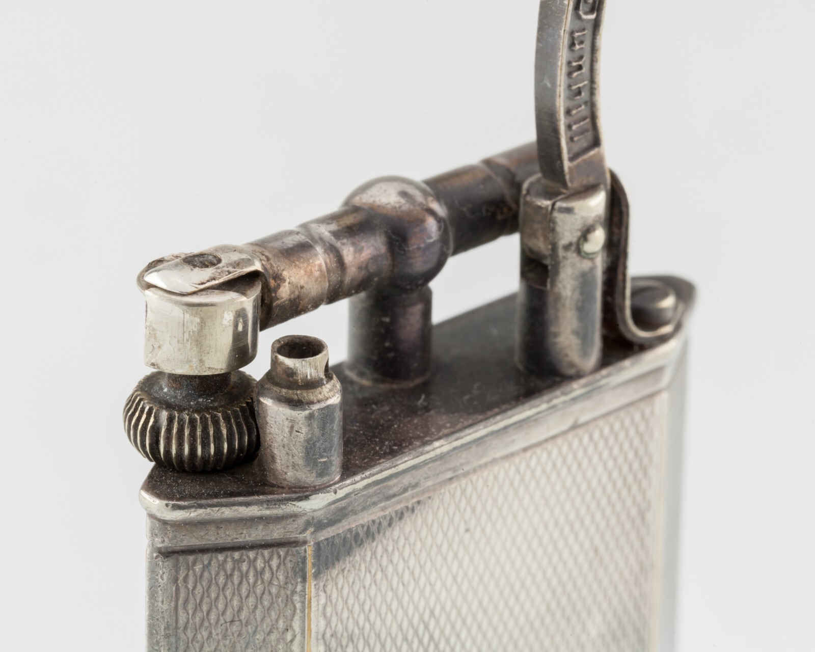 Dunhill Silver Plated Lighter With Diamond Pattern 143752 Item image 7