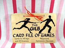 Fun Vintage 1955 The Stella Gilb Card File of Games For All Ages Indoor/... - $10.00