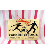 Fun Vintage 1955 The Stella Gilb Card File of Games For All Ages Indoor/... - £7.96 GBP