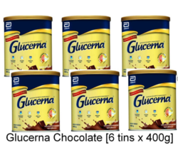 6 tins x 400g Abbott Glucerna Chocolate Free Shipping To USA  - $327.90