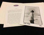 Tim Finn “Before and After” Album Release Original Press Kit w/Photo &amp; F... - £15.63 GBP