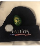 RARE CLINTON WHITE HOUSE EASTER 1999 GREEN EGG + USA HAT + COIN DEMOCRAT... - $22.05
