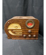 1930s Art Deco PHILCO 38-10 Bullet Table Tube Radio, AM Short Wave TESTE... - $210.49 CAD