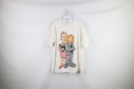 Vtg 90s Streetwear Mens XL Distressed Hillary Clinton Bill Clinton Dress T-Shirt - £110.73 GBP