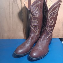 cowboy boots Mens brown goat kangaroo soft sz:11.5 B  item:s2515 - £179.59 GBP