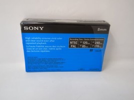 Sony 8mm Standard 120 Min Video Cassette Tape Blank NEW SEALED - $11.87