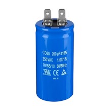 200Uf/Mfd Cd60 Motor Start Capacitor 250Vac 50/60Hz For Electric Motor S... - £12.77 GBP