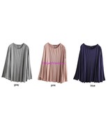 Japan Relaxed Tent Swing Dolly Stretch Soft Knit Shirt! FREE US SHIPPING! - $317.00 MXN