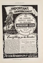 1899 Print Ad Peter Henderson Seeds Flower,Vegetable Rough Rider New York,NY - £13.43 GBP