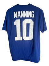 Nike New York Giants Eli Manning Short Sleeve T-Shirt Blue White Xxl - £10.41 GBP