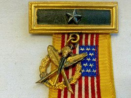 Spanish American War 1898-1902 Veterans Medal Commander Cuba Puerto Rico Badge - £237.00 GBP