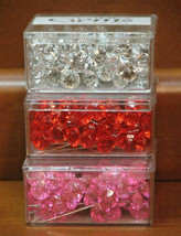 100Pcs Color Crystal Rhinestone Wedding Bouquet Cake Pins Jewels Pick Ge... - $11.19