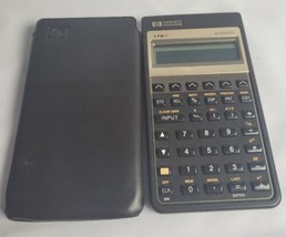 HP Hewlett Packard Calculator HP 17BII Financial Business Vtg Works Case 1987 - £35.80 GBP