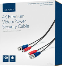 NEW Insignia NS-SBNC100P9 100&#39; 4K Ultra HD Premium Video/Power Security Cable - £18.34 GBP