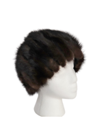 Vintage ladies fur winter cap hat 20 inch band size - £31.38 GBP