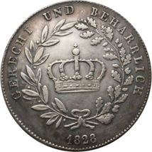 1828 Ludovico I Baviera Restrike Art Medal - storica numismatica tedesca - €11,49 EUR