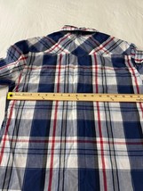 Carbon Slim Fit Men's Multicolor Button Up Plaid Pockets Shirt Long Sleeve S image 15