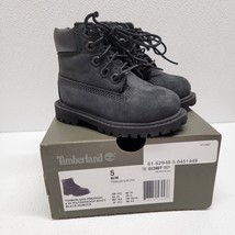 Timberland Toddler Waterproof Size 5 Black Boots 6&quot; Nubuck TB-012807-001 - $554.91 MXN