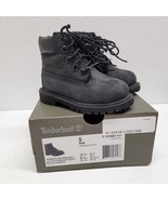 Timberland Toddler Waterproof Size 5 Black Boots 6&quot; Nubuck TB-012807-001 - $554.91 MXN