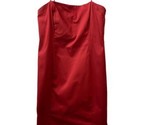 Brooks Brothers Dress Womens Size 14 Red Midlength Sheath USA Spaghetti ... - £22.67 GBP