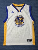 Adidas Golden State Warriors Steph Curry Jersey Men’s Large White NBA Ba... - $552.85 MXN