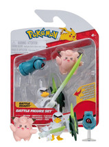 Pokemon Battle Ready! Bedlam Sirfetch&#39;d Clefairy Battle Figure Set NIP - £20.85 GBP