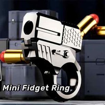 Adult Fidget Toys For Stress Relief EDC Alloy Fingertip Toy Pistol Decom... - $24.70