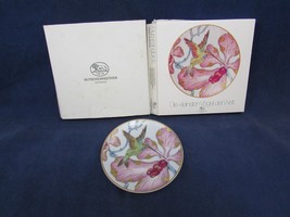 Vintage Hutschenreuther German Porcelain 4&quot; Hummingbird Hand Painted Plate - £16.35 GBP
