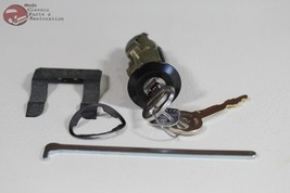 74-93 Mustang Ford Trunk Lock Cylinder Keys Black Cap New - $20.42