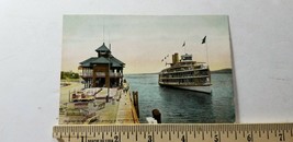 Antique 1910s COLORED RPPC Steamship Henry Hudson KINGSTON POINT NEW YOR... - $10.35