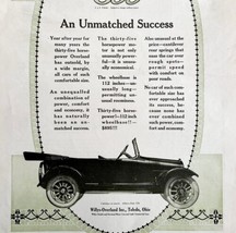 1917 Willys Knight Overland Model 85 4 Automobile Car Advertisement 16 x 11&quot; - £32.23 GBP