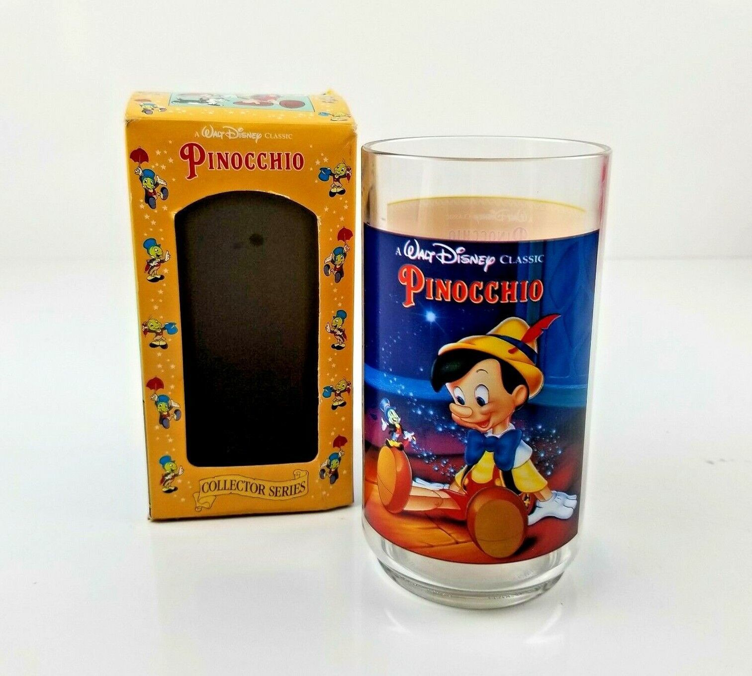 1994 Burger King Coca Cola Disney Classic Collector Series Glass Pinocchio NEW - $9.97