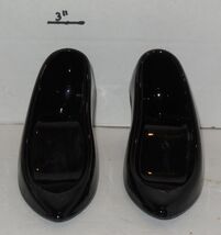 Collectible Ceramic Decorative 2" Black High Heel SHOE Pair Fashion Figure - $14.80