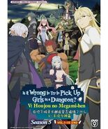 Is It Wrong To Try To Pick Up Girls In A Dungeon SEASON 5 DVD ENGLISH DU... - $25.49