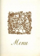 Sabena Belgian World Airlines 1st Class Menu Brussels to New York 1975 - £15.86 GBP