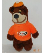 Vintage A&amp;W Root Beer Soda Plush Bear Mascot Advertising Promo - $664.28 MXN