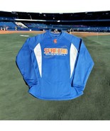 XGrain Sportswear Spartan Baseball 22 Jersey Blue Orange Long Sleeve Adu... - $407.06 MXN