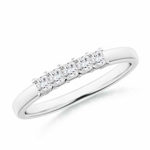 ANGARA Five Stone Princess Diamond Wedding for Her in 14K Gold (GVS2, 0.3 Ctw) - £780.85 GBP