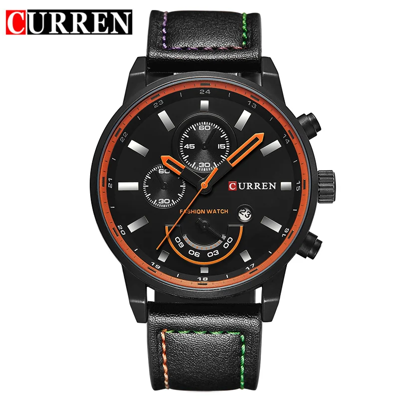 2023 Curren 8217 AliExpress Men Watches Men Wrist New Quartz Watch Wristwa Black - £24.95 GBP