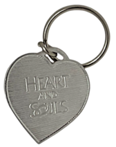 1993 Heart &amp; Souls Movie Promo Keychain Silver Tone Heart Shape 1&quot; - $8.99